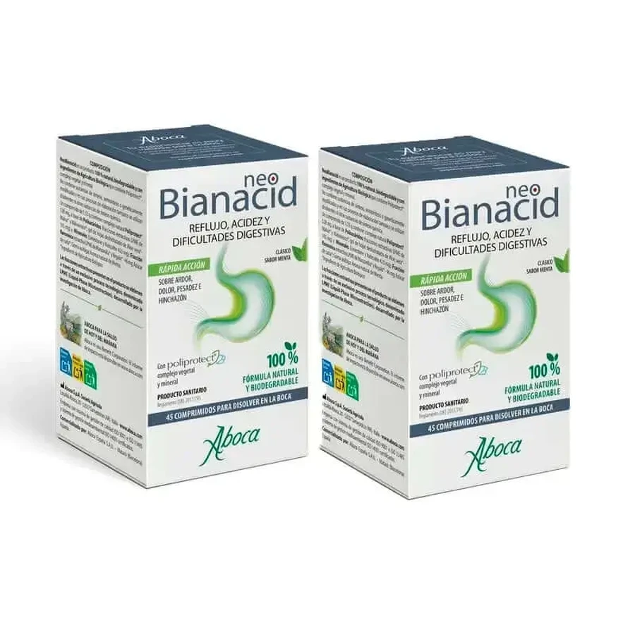 Aboca Neobianacid, 2х45 таблеток: цены и характеристики