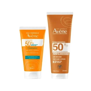 Avene Cleanance Solar SPF50+ 50 мл + Avene Солнцезащитное молочко SPF50+ 250 мл