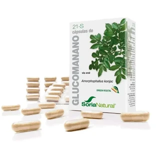 Soria Natural 21-S Глюкоманнан 400 мг, 60 капсул