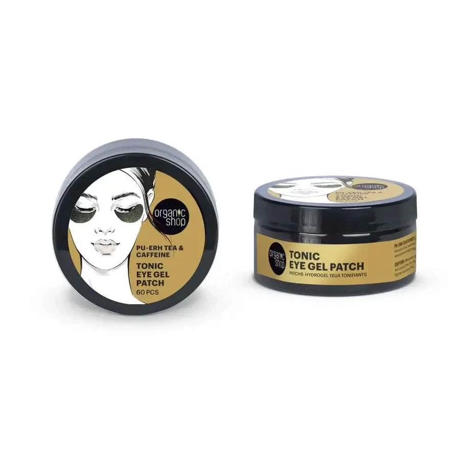 Organic Shop Чай пуэр и кофеин Тонизирующие гелевые патчи для глаз, 60 шт.: цены и характеристики