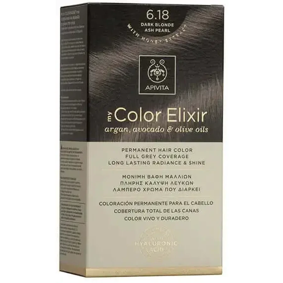 APIVITA APIVITA My Color Elixir Dye N 6.18 Темный жемчужный блондин Пепельный жемчуг: цены и характеристики