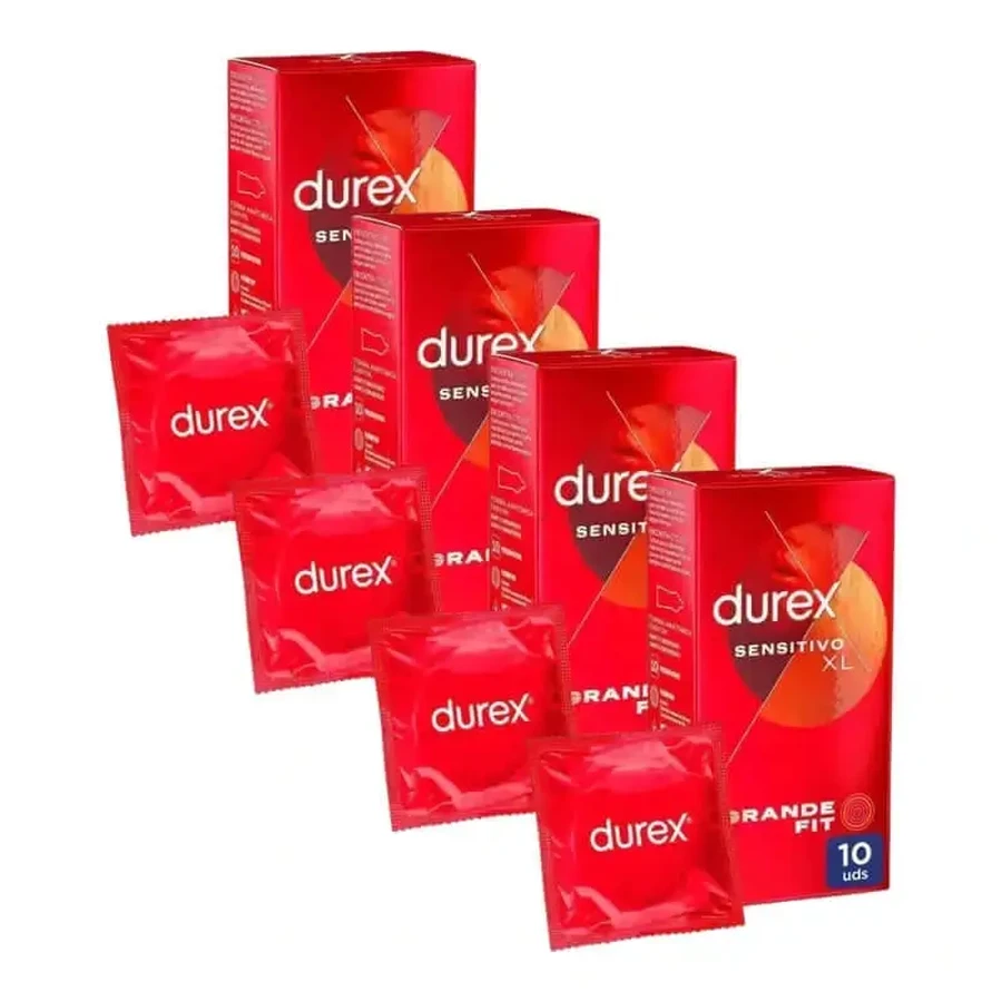 Презервативи Durex Soft Sensitive для підвищеної чутливості розмір Xl 10 шт. в упаковці 4 шт.: ціни та характеристики