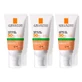 La Roche Posay Triplo Anthelios Anthelios Uvmune 400 Oil Control Gel-Cream Spf50+ Colour, 3 X 50 Ml