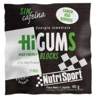 Nutrisport Higums Червоні фрукти без кофеїну 20 пакетиків