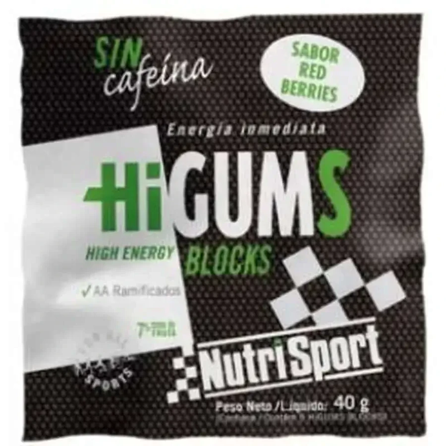 Nutrisport Higums Червоні фрукти без кофеїну 20 пакетиків: ціни та характеристики