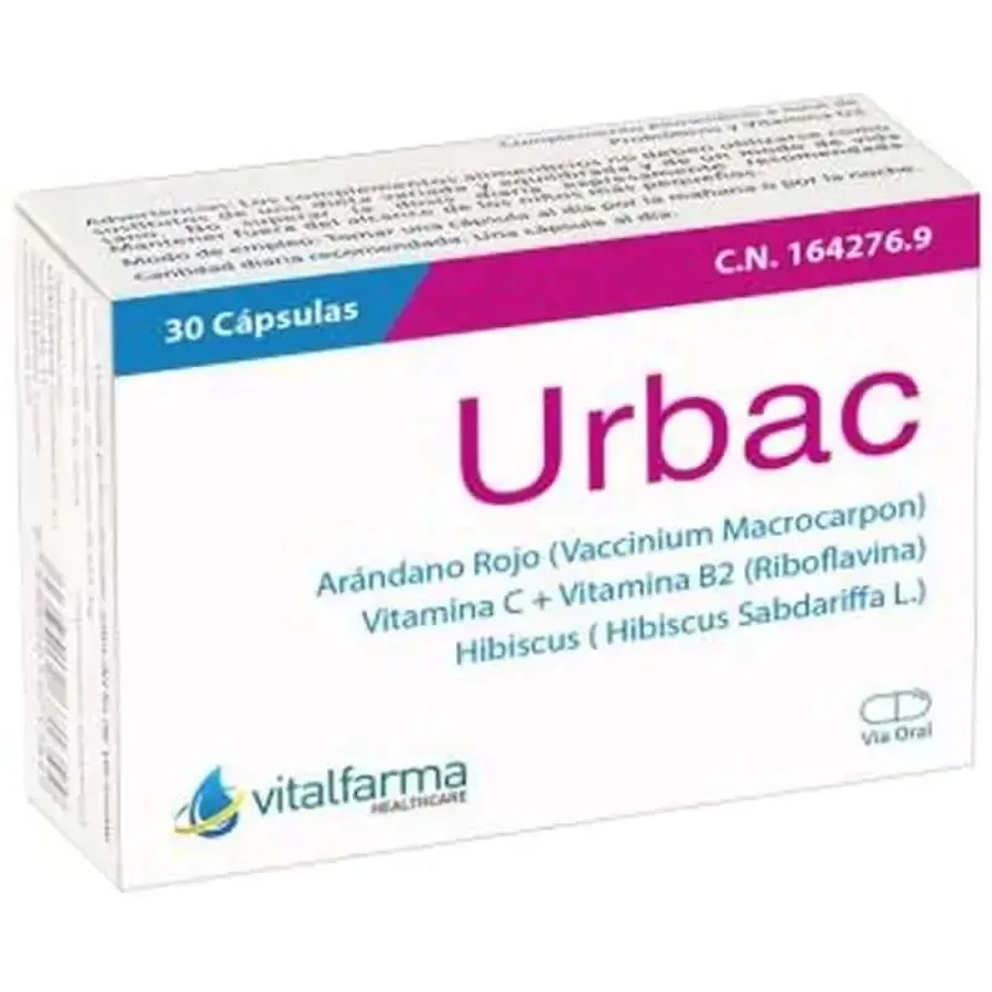 Vitalfarma Urbac 30Cap.: цены и характеристики