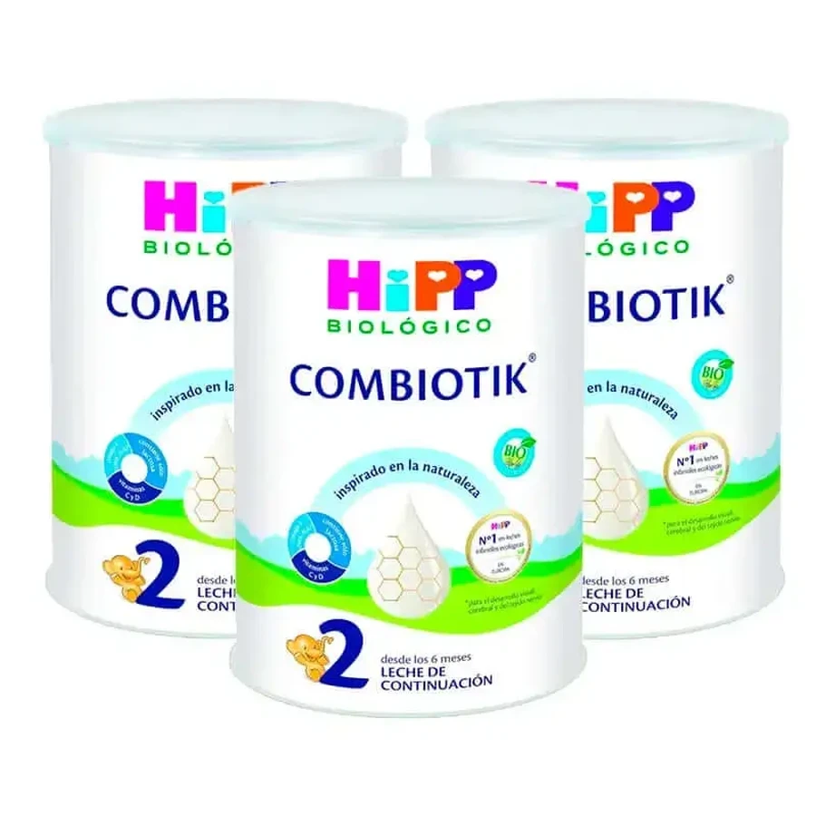 Hipp Combiotik 2, сухое молоко, упаковка 3 x 800 г: цены и характеристики