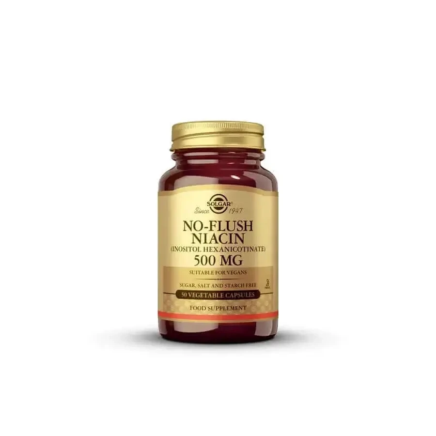 Solgar Niacin No Flush, 50 капсул: ціни та характеристики