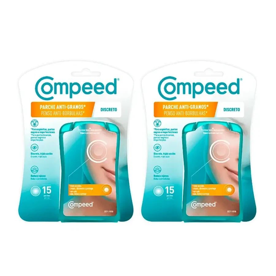 Compeed Duplo Anti-Granos Discreet, 2 x 15 штук: ціни та характеристики