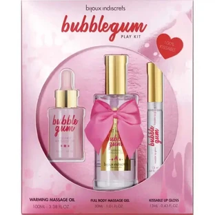 Набор Bijoux Indiscrets Bubblegum Play Kit с маслом, гелем и блеском для губ