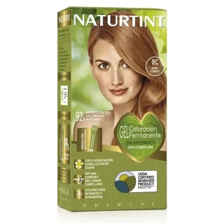 Перманентна фарба для волосся без аміаку Naturtint 8C - мідний блонд