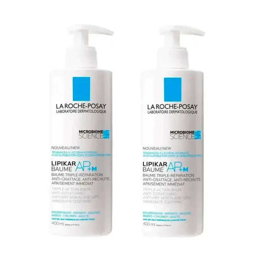 La Roche Posay Lipikar Baume Ap+M Набір 2 по 400 мл: ціни та характеристики