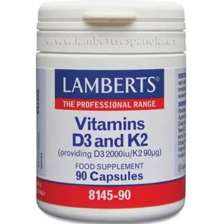 Lamberts Vitamin D3 2000Ui+K2 90Mcg 90 капсул: ціни та характеристики
