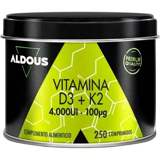 Aldous Bio Вітамін D3 + K2, 250 таблеток