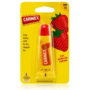 Carmex Клубничный бальзам для губ в тюбике SPF 15