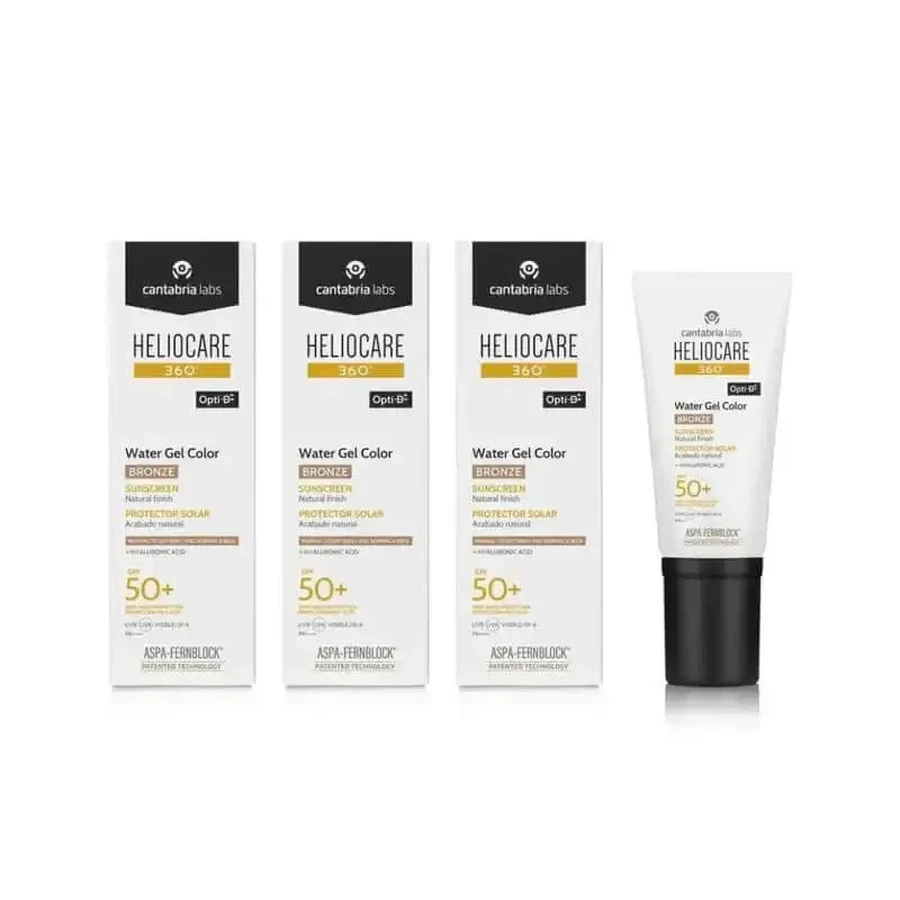 Гель-спрей для засмаги Heliocare 360° Water Gel Color Spf 50+, 3X50 мл: ціни та характеристики