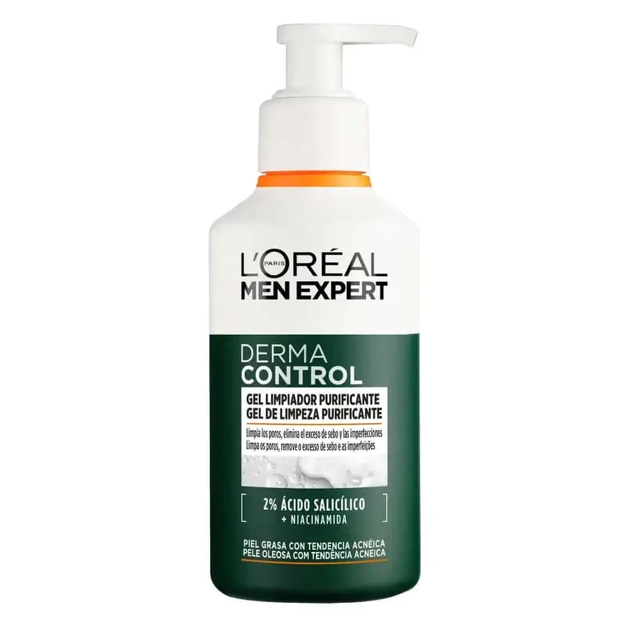 Очищувальний гель для чоловіків L'Oréal Paris Men Expert Derma Control, 260 мл: ціни та характеристики