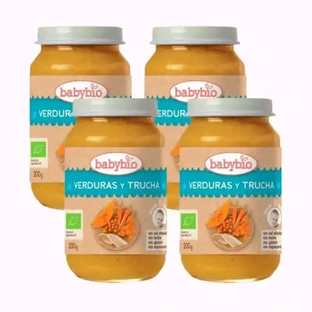 Babybio Форель традиционное меню, упаковка 4 х 200 грамм