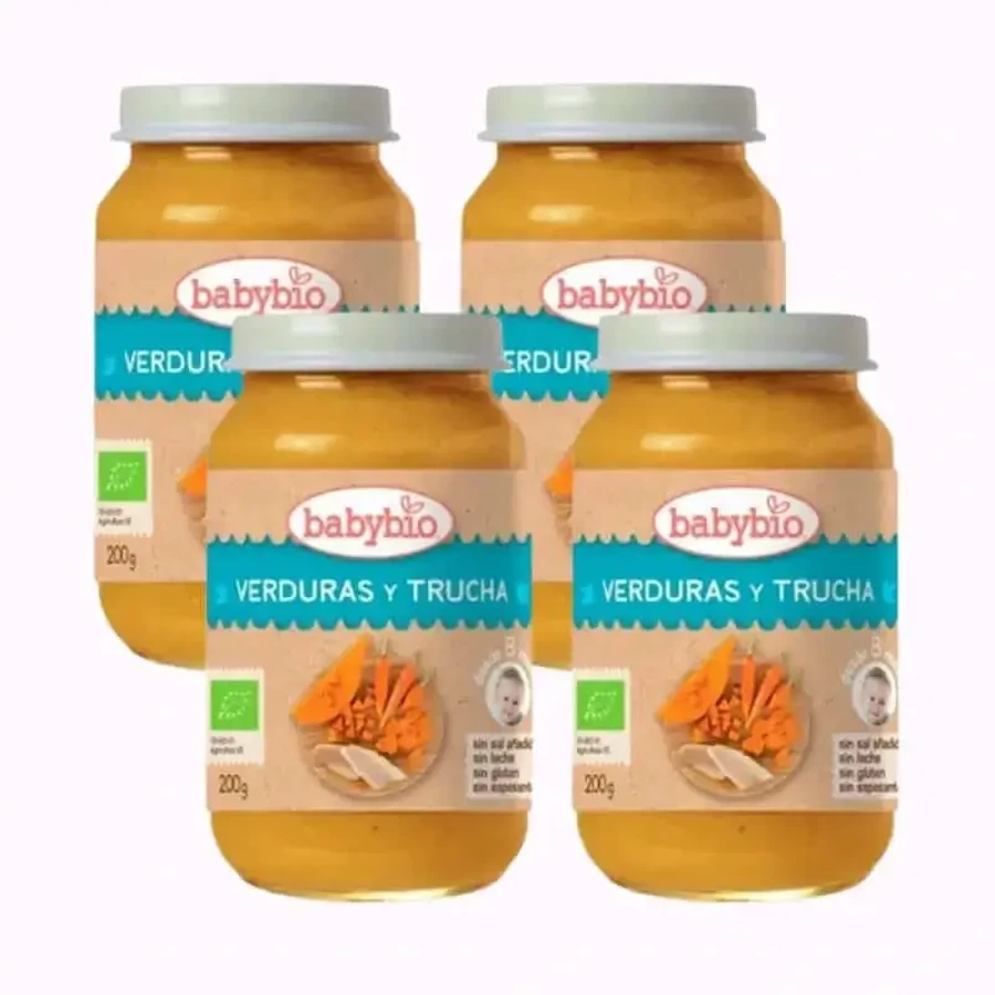 Babybio Форель традиционное меню, упаковка 4 х 200 грамм: цены и характеристики