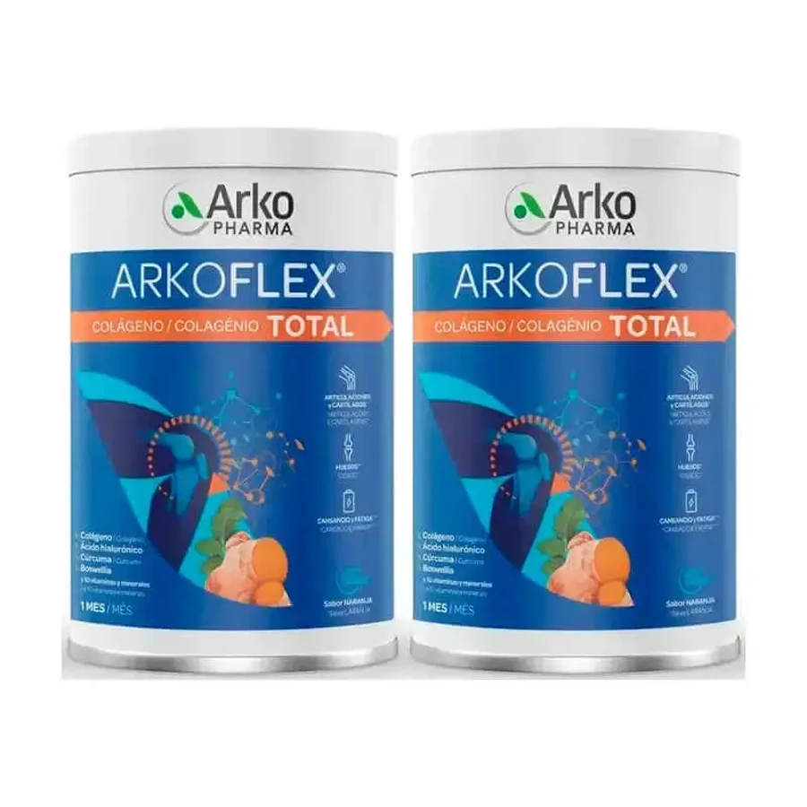 Arkopharma Arkoflex Колагеновий тотал зі смаком апельсина, 2X390г: ціни та характеристики