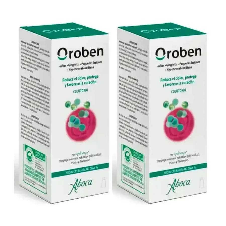 Ополіскувач для порожнини рота Aboca Oroben Aftagen 2х150 мл: ціни та характеристики