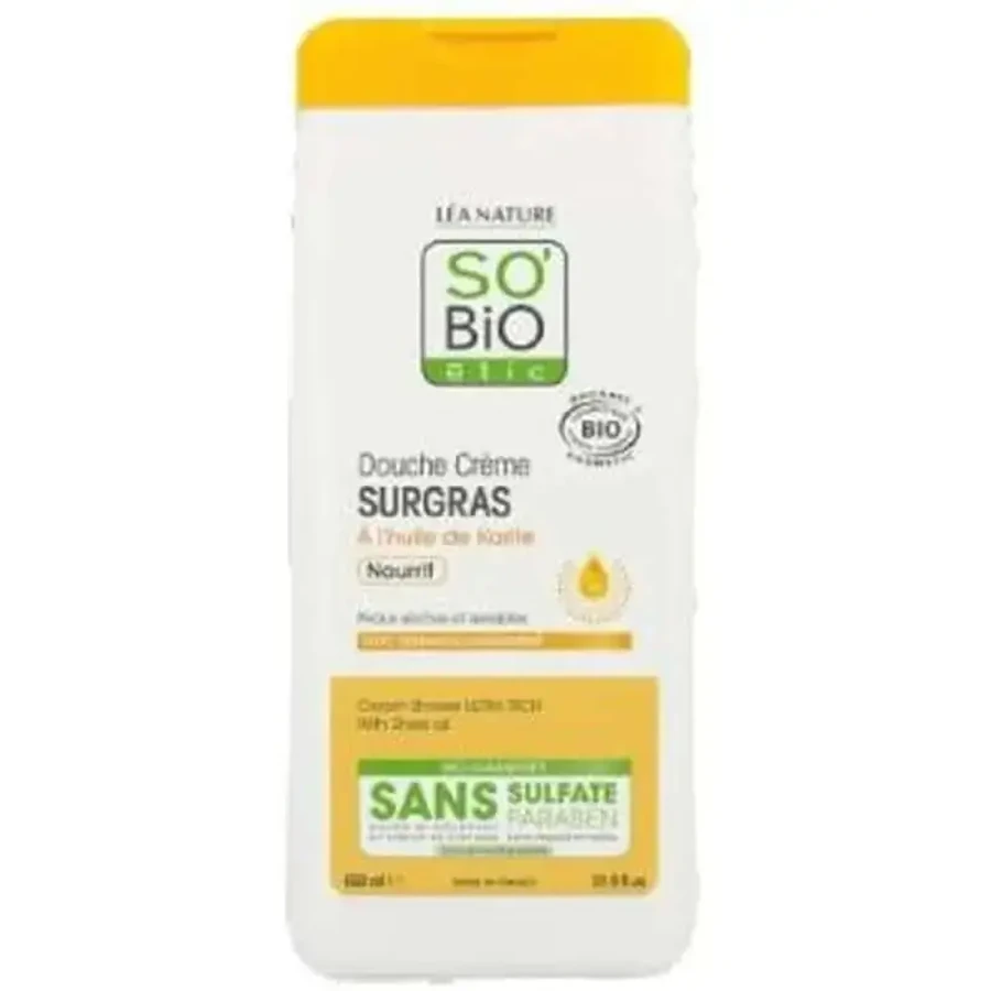 So'Bio Etic So'Bio So'Bio Ультрапитательный гель для душа с маслом ши 650 мл Organic: цены и характеристики
