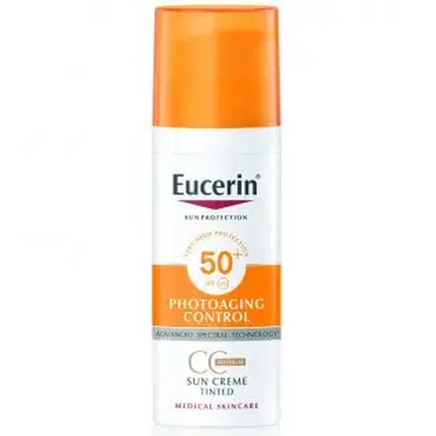 Eucerin Solar Photoaging Control CC крем середнього тону SPF50+, 50 мл: ціни та характеристики