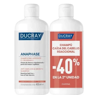 Ducray Anafase Реактивний шампунь проти випадіння та росту волосся Duo Pack 2x400 мл