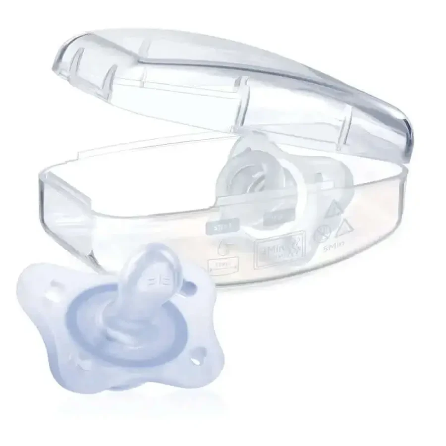 Пустышка Chicco Physioform Minisoft голубая 0-2M 2 шт.: цены и характеристики