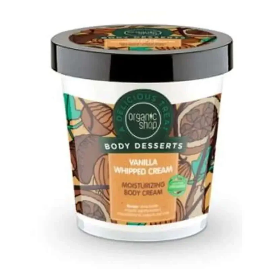 Organic Shop Увлажняющий крем для тела Ванильный крем 450 мл.: цены и характеристики