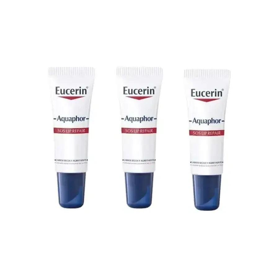 Eucerin Аквафор Sos Регенерирующий уход за губами, 3X10 мл: цены и характеристики
