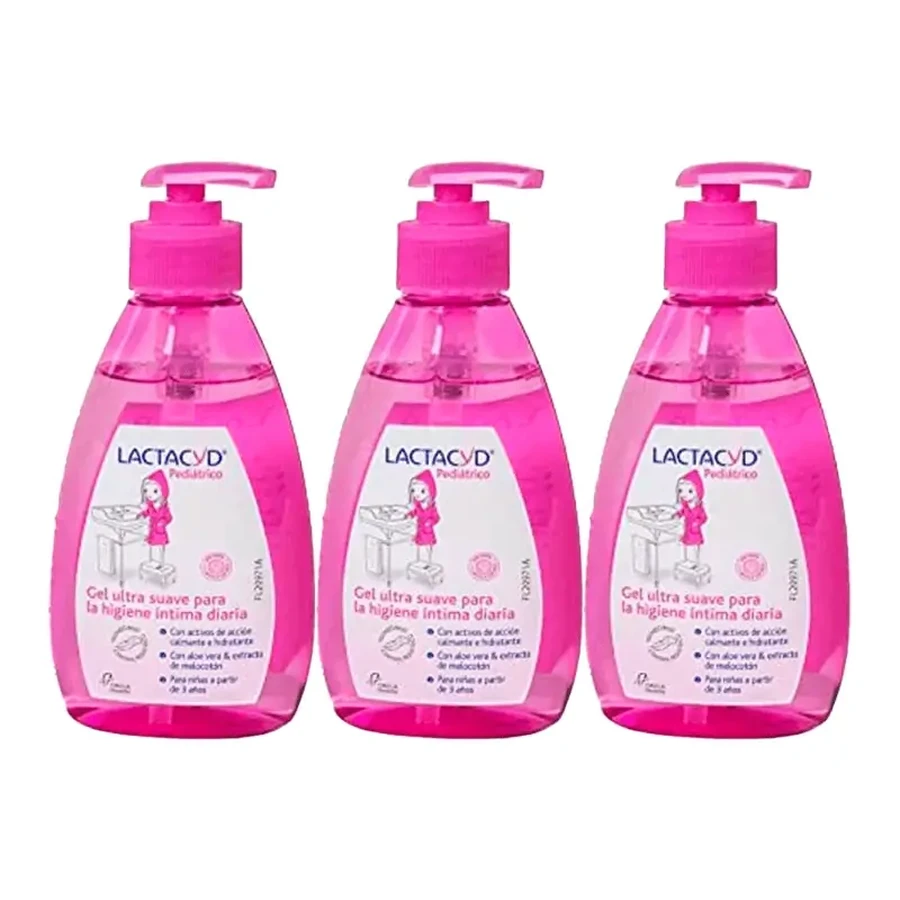 Гель для щоденної інтимної гігієни Lactacyd Triple Pediatric Ultra Gentle Daily Intimate Hygiene 3 x 200 мл: ціни та характеристики