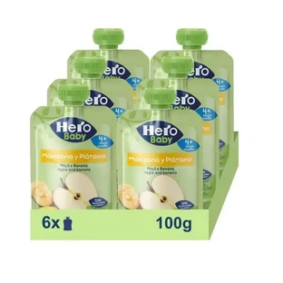 Hero Baby Pack Яблуко та банан, 6 х 100 г