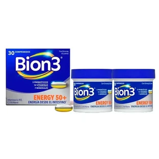 Полівітамінний комплекс Bion3 Energy 50+, упаковка 2 х 30 таблеток