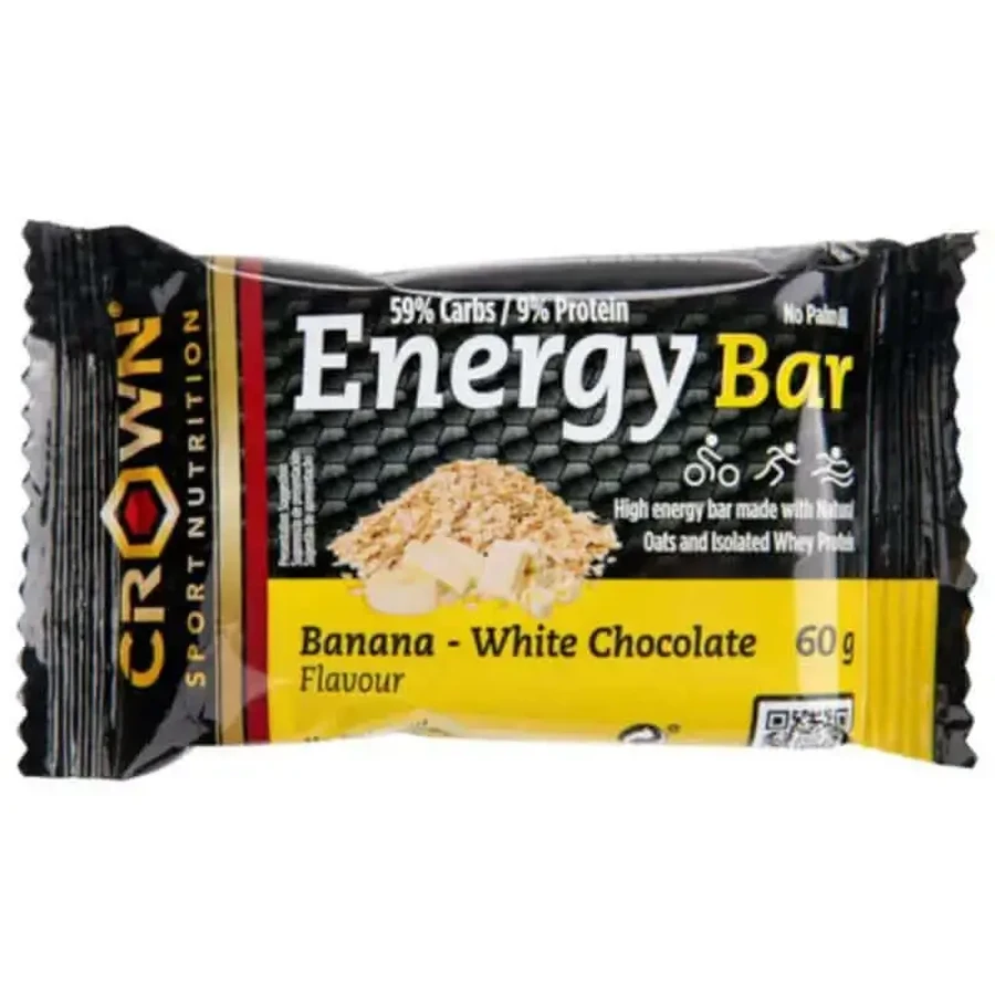 Crown Sport Nutrition Бананово-шоколадний енергетичний батончик з білим шоколадом, 60 грамів: ціни та характеристики