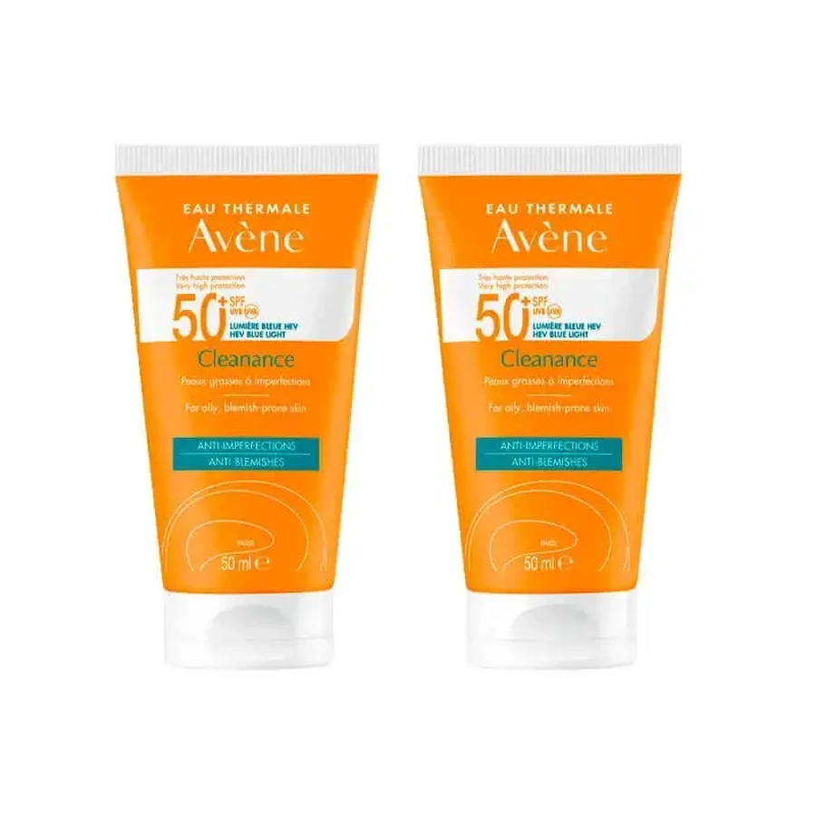 Avene Cleanance Solar SPF 50, 2х50 мл: ціни та характеристики