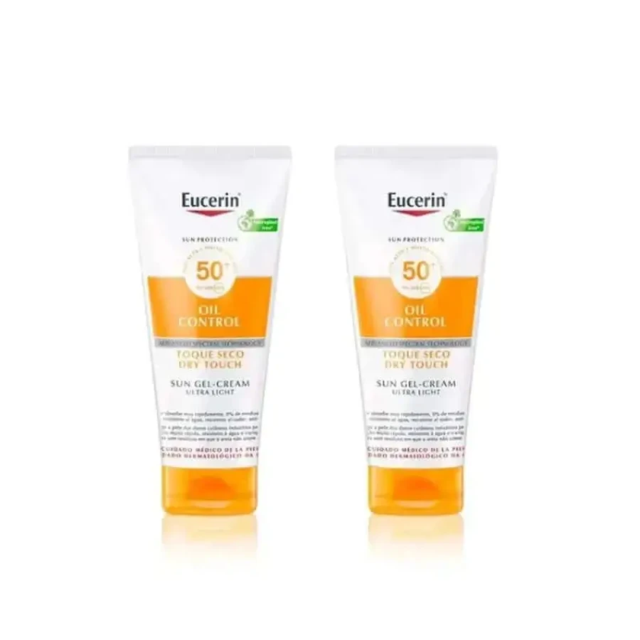 Eucerin Duplo Sun Duplo Dry Touch Sensitive Protect Gel Cream Spf 50+, 2 x 200 Ml: цены и характеристики