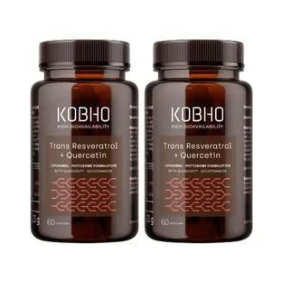 Kobho Labs Duplo Trans Resveratrol + Quercetin Supplement, 2 x 3 x 60 капсул