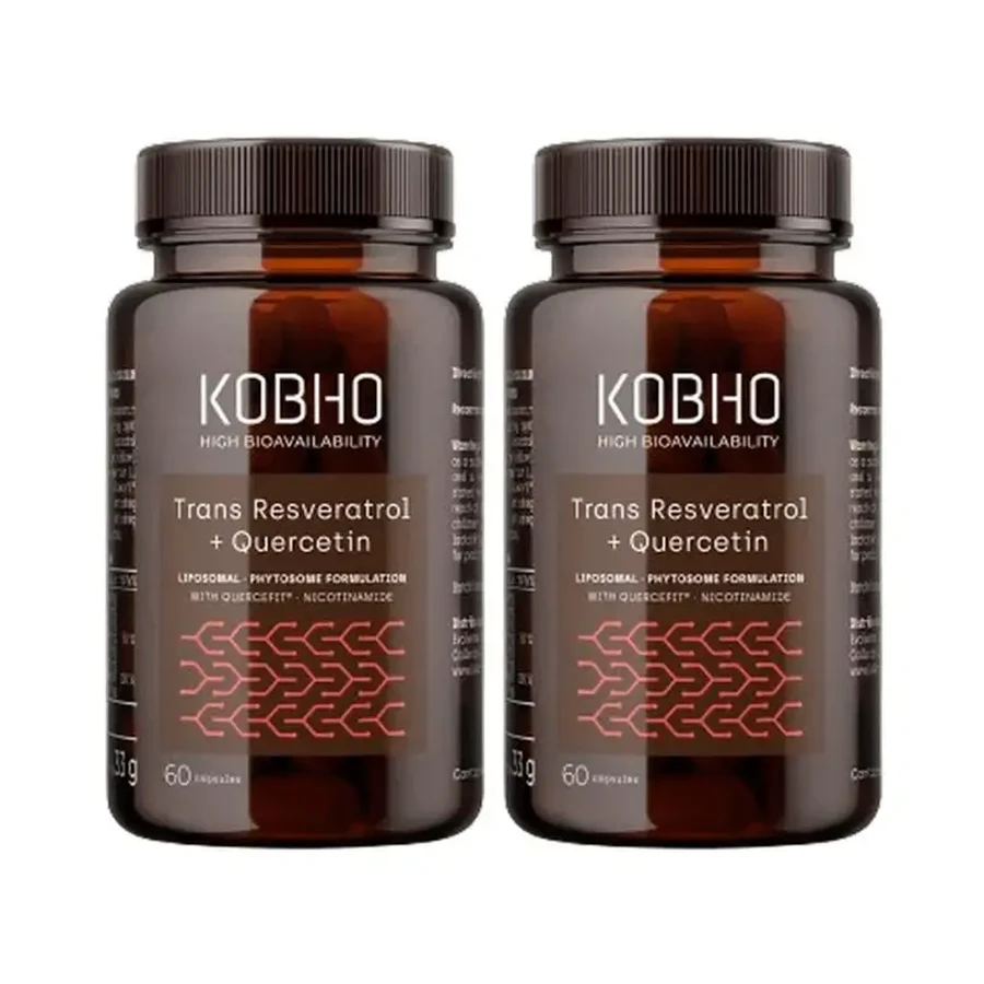 Kobho Labs Duplo Trans Resveratrol + Quercetin Supplement, 2 x 3 x 60 капсул: цены и характеристики