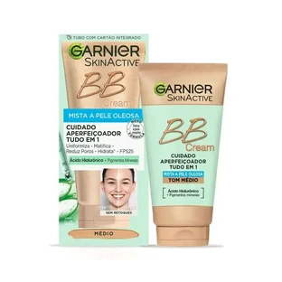 Garnier Skinactive Матуючий крем для комбінованої та середньо-жирної шкіри обличчя. Зволожуючий крем "Все-в-одному" з колірним фільтром Spf 25, 50 мл.