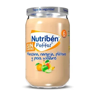 Nutriben Potito Яблуко, апельсин, банан та груша Вільямс, 235г