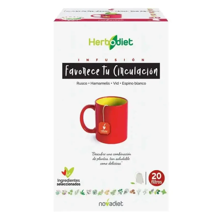Novadiet Herbodiet способствует улучшению кровообращения, 20 фильтров: цены и характеристики