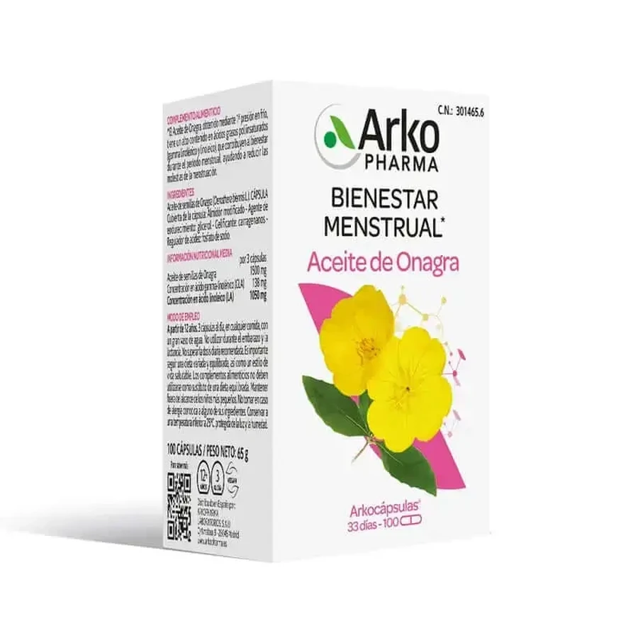 Arkopharma Arkocápsulas Evening Primrose Oil Bio, 100 капсул: цены и характеристики