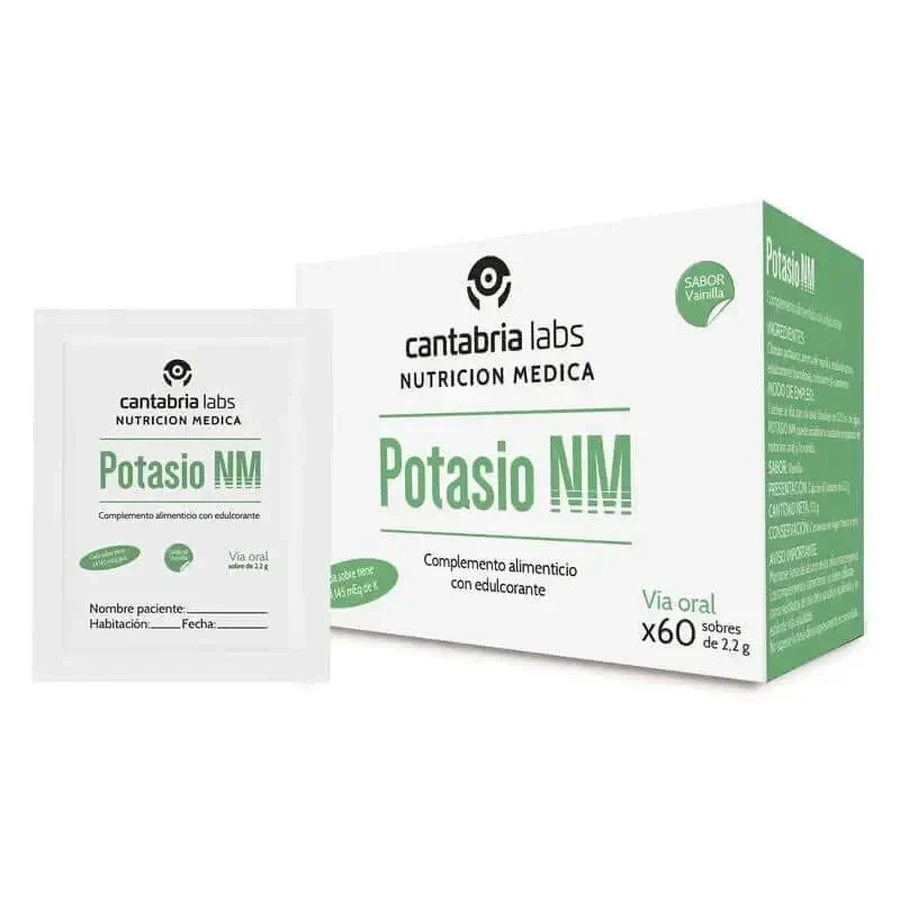 Калій NM 2,2 г х 60 пакетиків, Cantabria Labs Nutrición Médica: ціни та характеристики