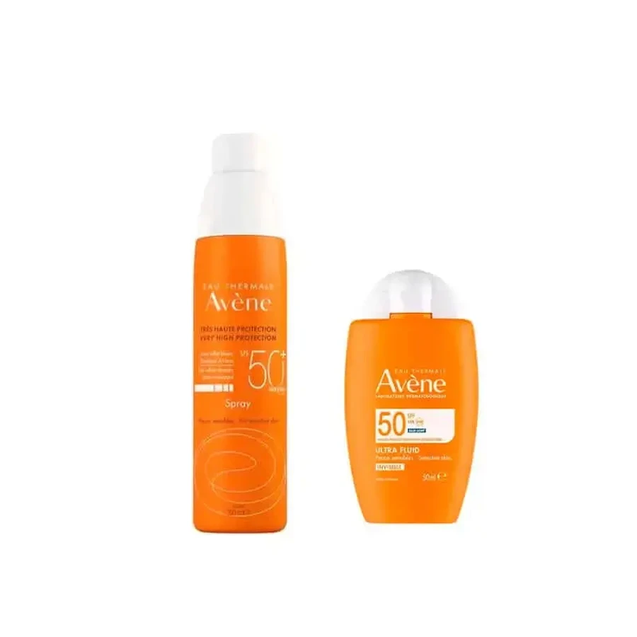 Avene Ultra Invisible Fluid Spf50 50 Ml + Invisible Spray Spf 50 200 Ml: цены и характеристики