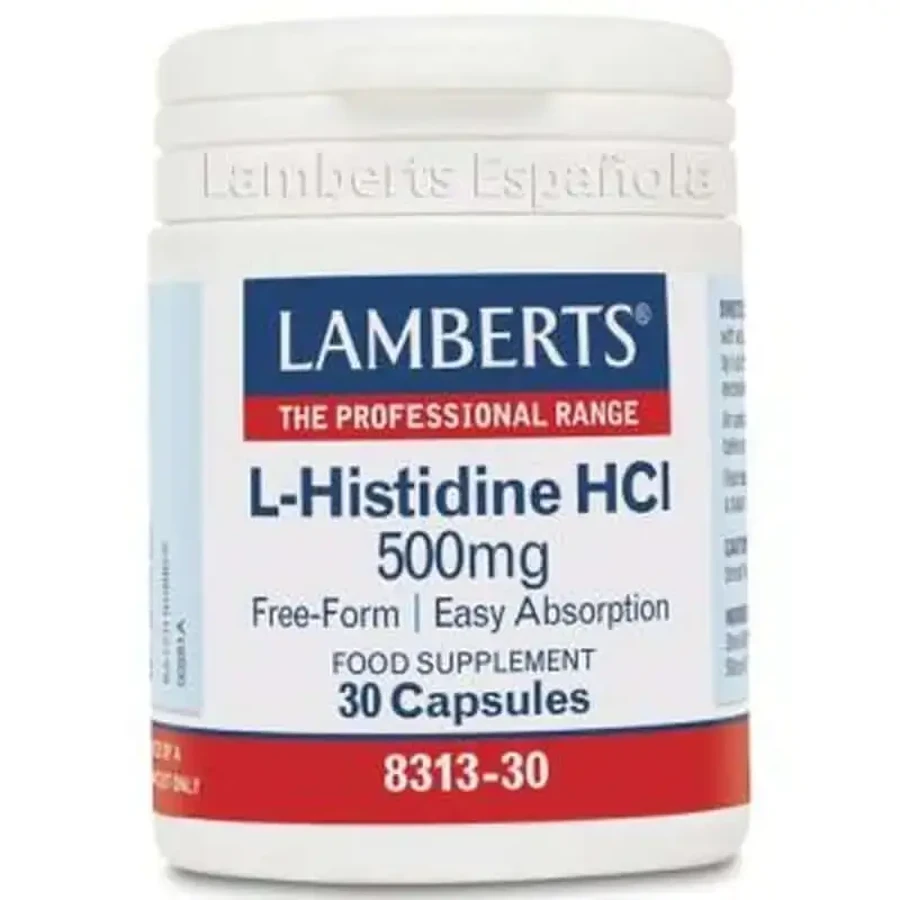 Lamberts L-Гістидин Hcl 500 мг 30 капсул: ціни та характеристики