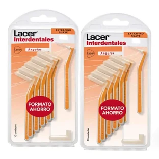 Lacer Duplo Extrafine мягкая угловая межзубная щетка 2 x 10 шт.