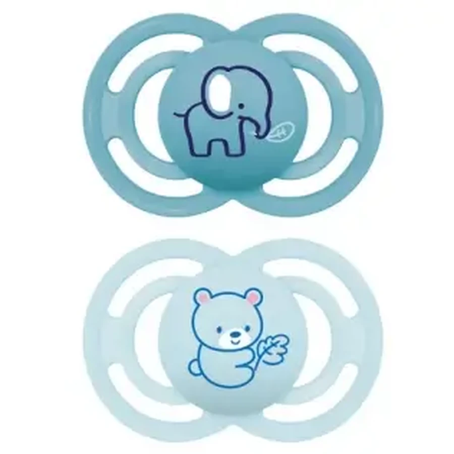 MAM Пустышка Perfect Silicone +16M Blue 2u: цены и характеристики