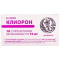 Кліорон 16 мг супозиторії вагінальні блістер, №10