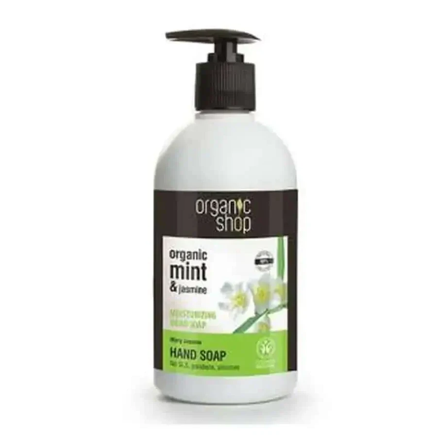 Organic Shop Увлажняющее мыло для рук с жасмином и мятой 500 мл.: цены и характеристики